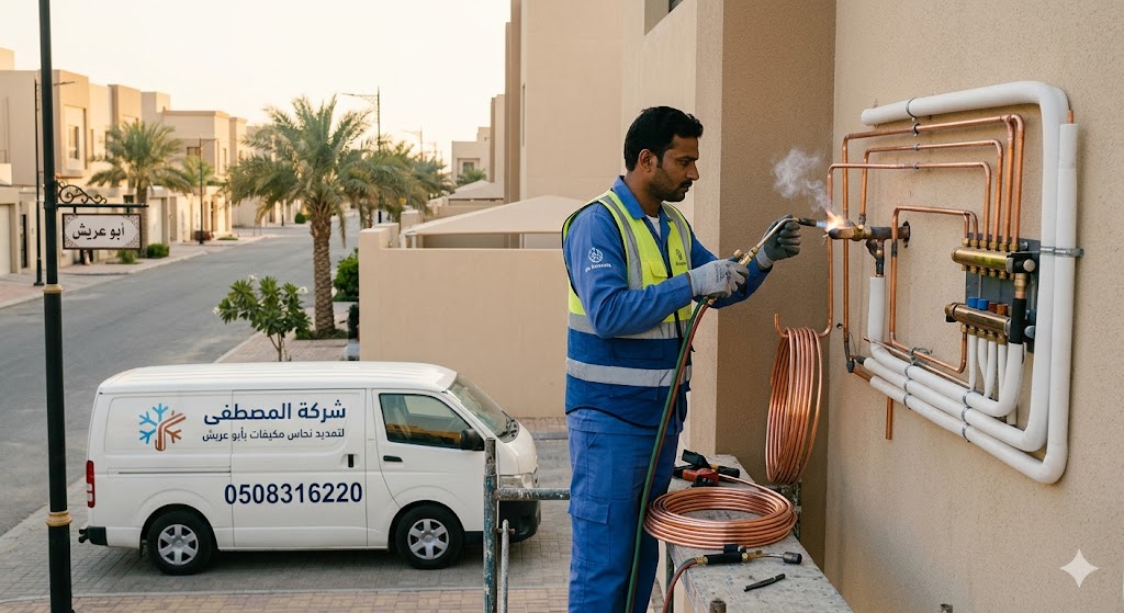 شركة تمديد نحاس مكيفات أبوعريش
